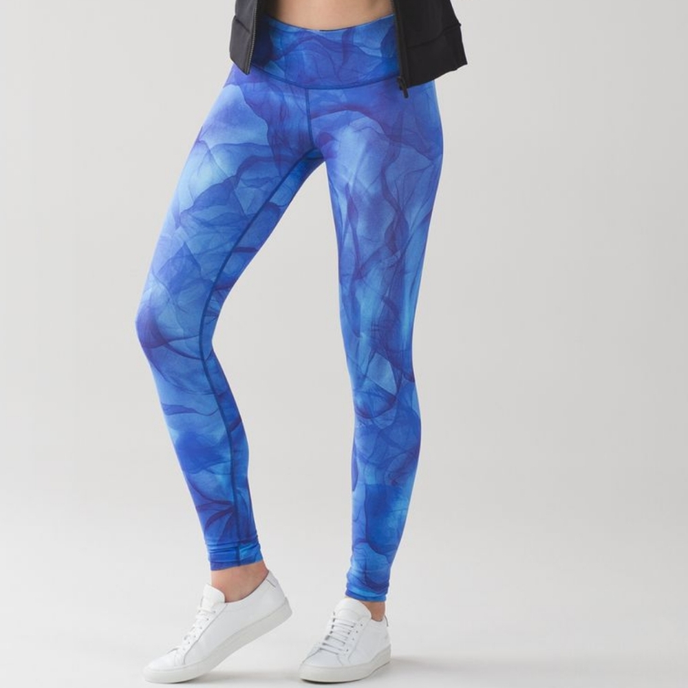 Lululemon Wunder Under Pant III - Midnight Tulle Multi - Size 6